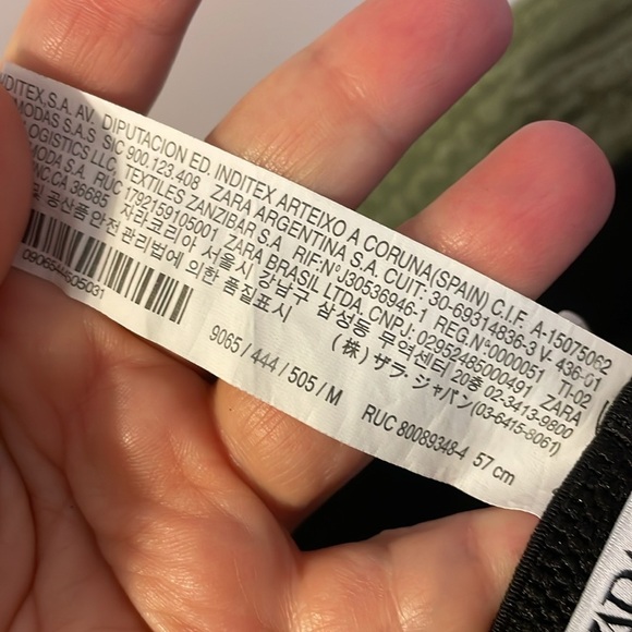 Zara Green Cotton Canvas Bucket Hat size M - Picture 6 of 14